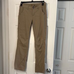 Prana Women's Halle Khaki Flare Pants - Stretchy, 31” inseam